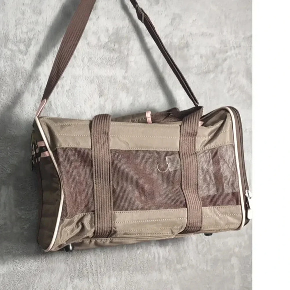 Sherpa Original Travel Deluxe Airline Approved Pet Carrier Pink Brown - Picture 3 of 13